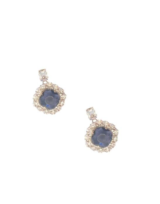 American Diamond Earrings Crystal Drop Earrings, Emerald Stone with Clear Rhinestone Border, Fashion Jewellery for Women's & Girls - Image 18