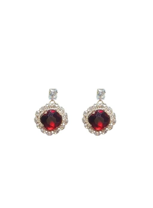 American Diamond Earrings Crystal Drop Earrings, Emerald Stone with Clear Rhinestone Border, Fashion Jewellery for Women's & Girls - Image 24